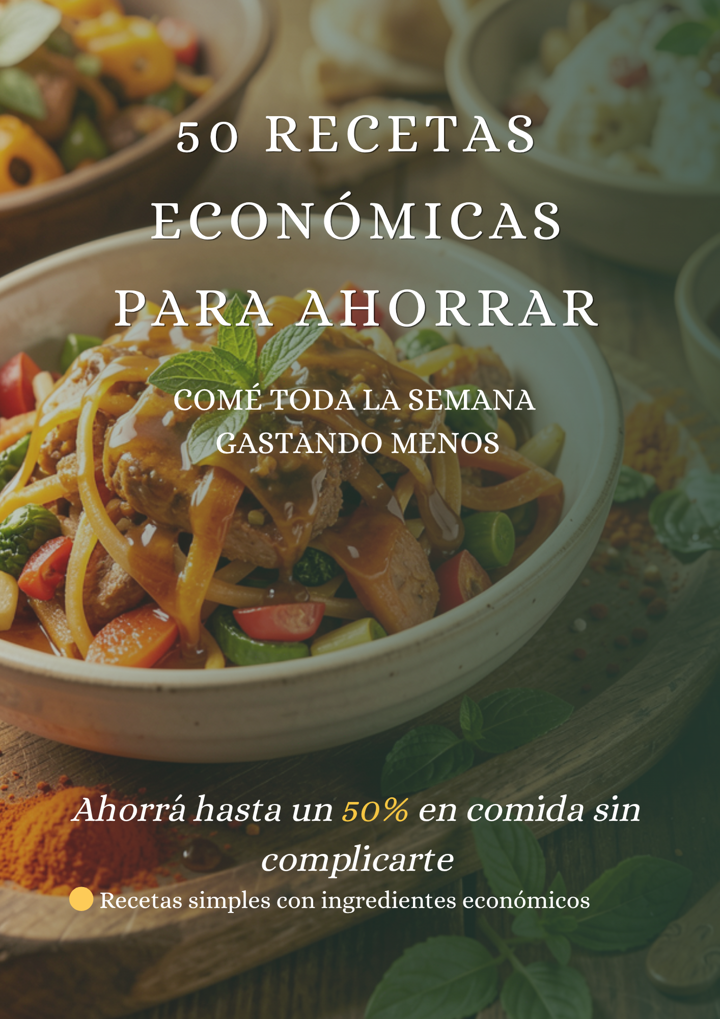 50 RECETAS  ECONÓMICAS  PARA AHORRAR: Comé toda la semana gastando menos